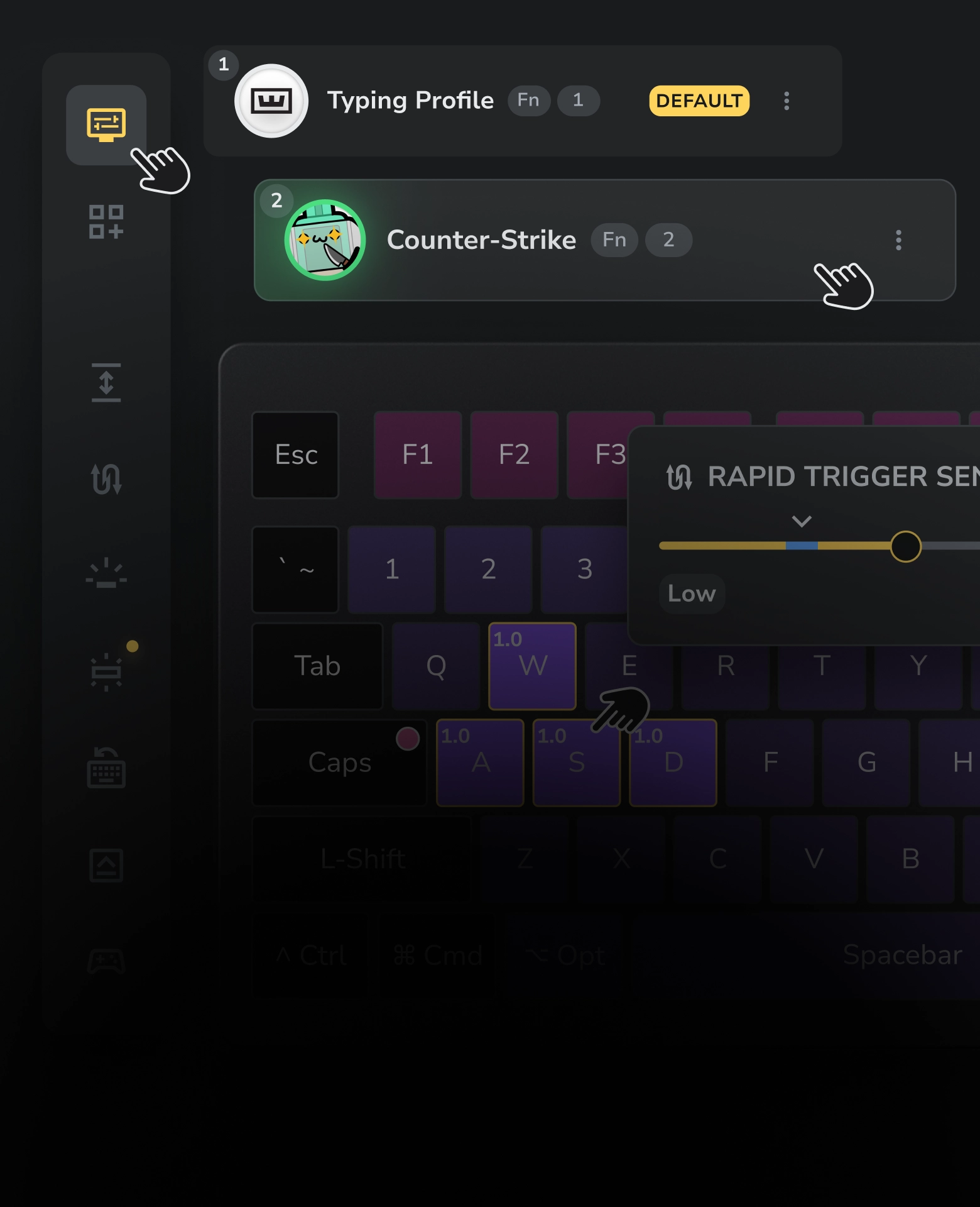 Wootility v5 software UI highlights: new UI, new and updated features, same ease of use