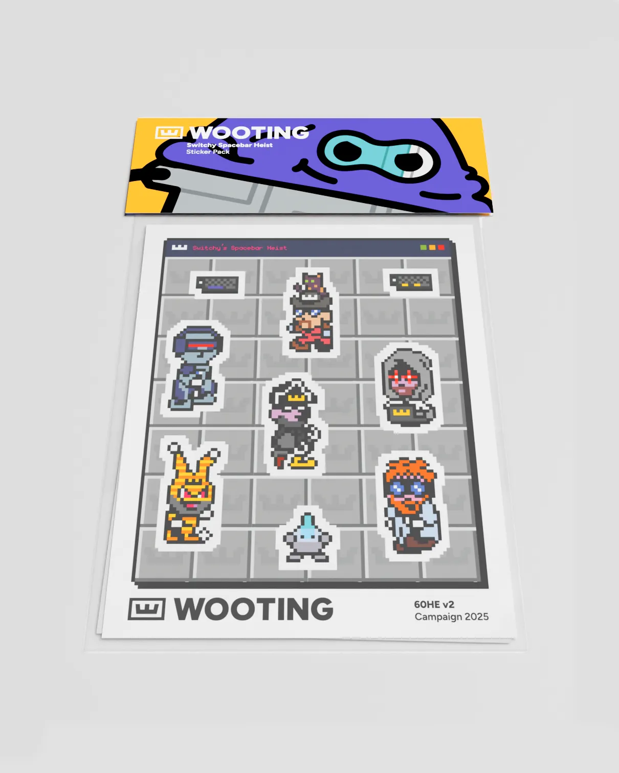 Switchy's Spacebar Heist sticker pack