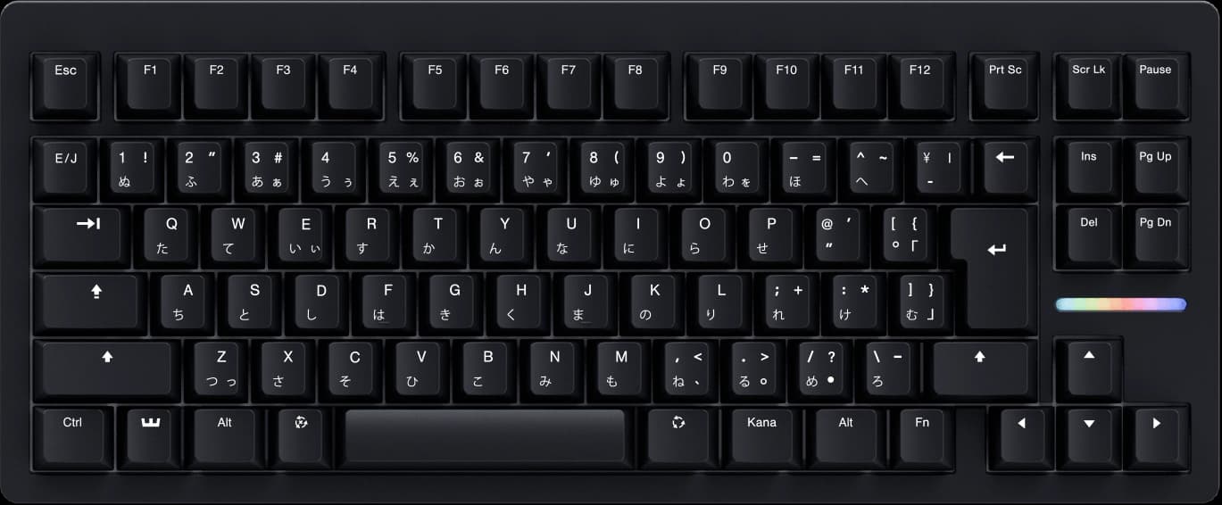 Wooting 80HE JIS layout with Japanese keycaps